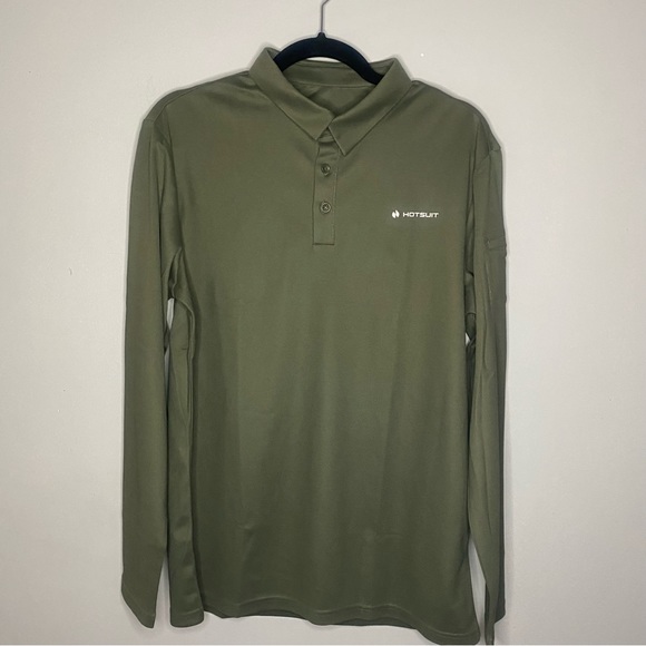 Hotsuit Green Pullover Long Sleeve Shirt Men’s Size Medium - Picture 2 of 10